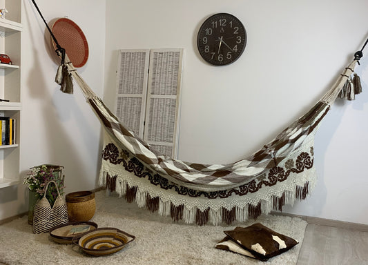 Hammock "Chinchorro" Wayuù DOP, handmade, size 2 x 2.20 m